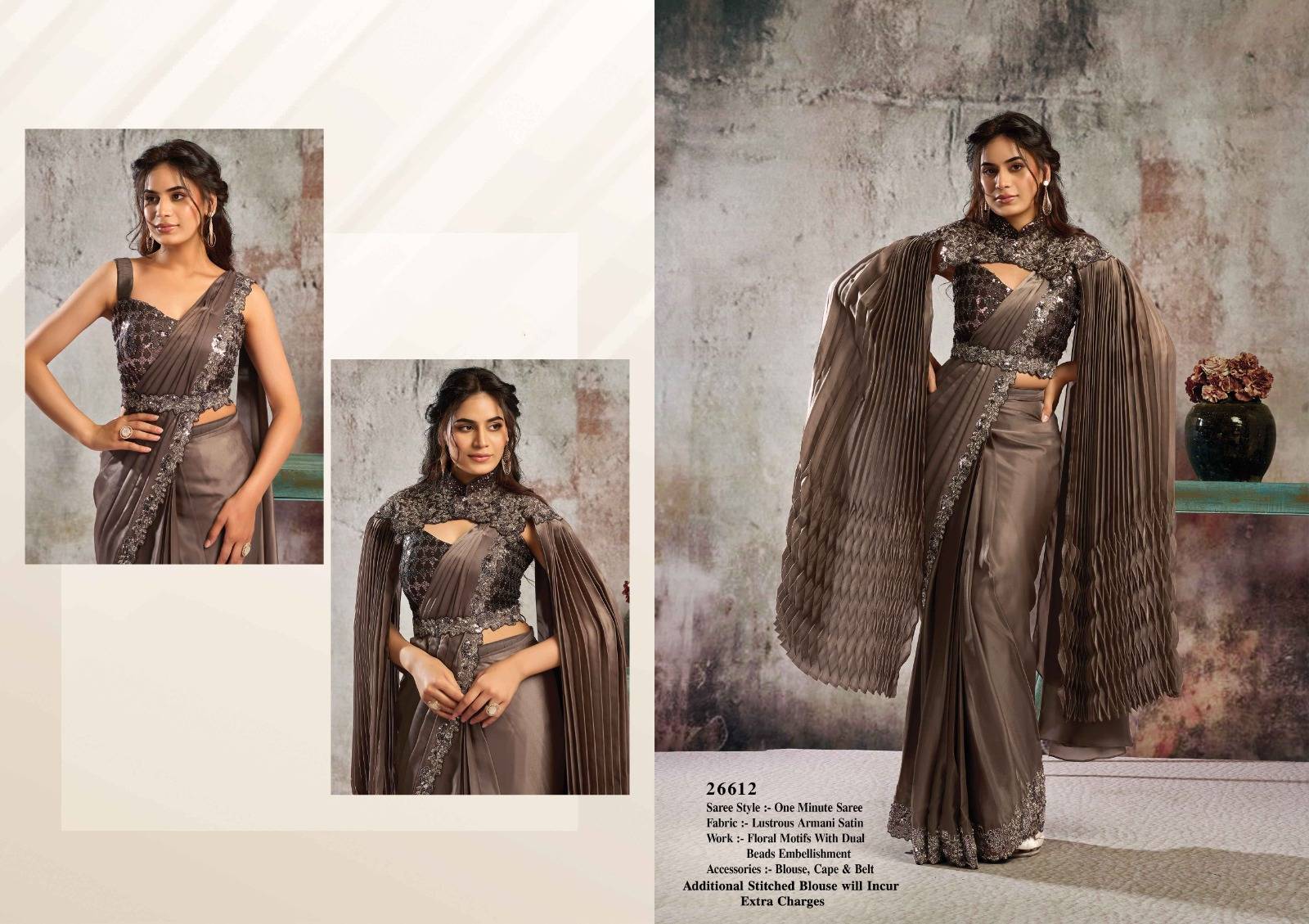 MOHMANTHAN SELENE by Mahotsav 26601 to 26616 Series Indian Traditional Bridal Wear Collection Beautiful Stylish Fancy Colorful Party Wear & Occasional Wear Silk Sarees At Wholesale Price